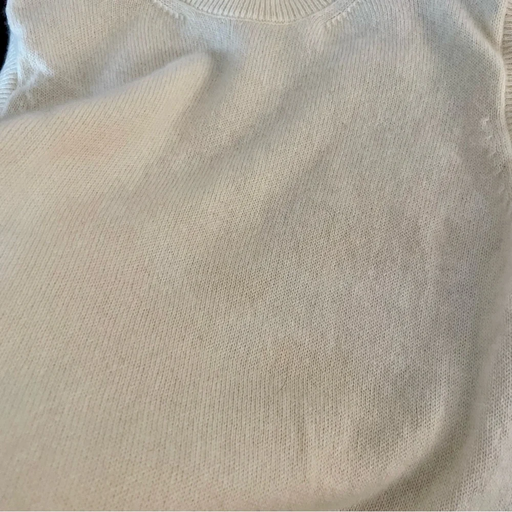 Ralph Lauren Top Sleeveless Tank Cashmere Luxury Purple Label Cream Ivory Small - Picture 11 of 12